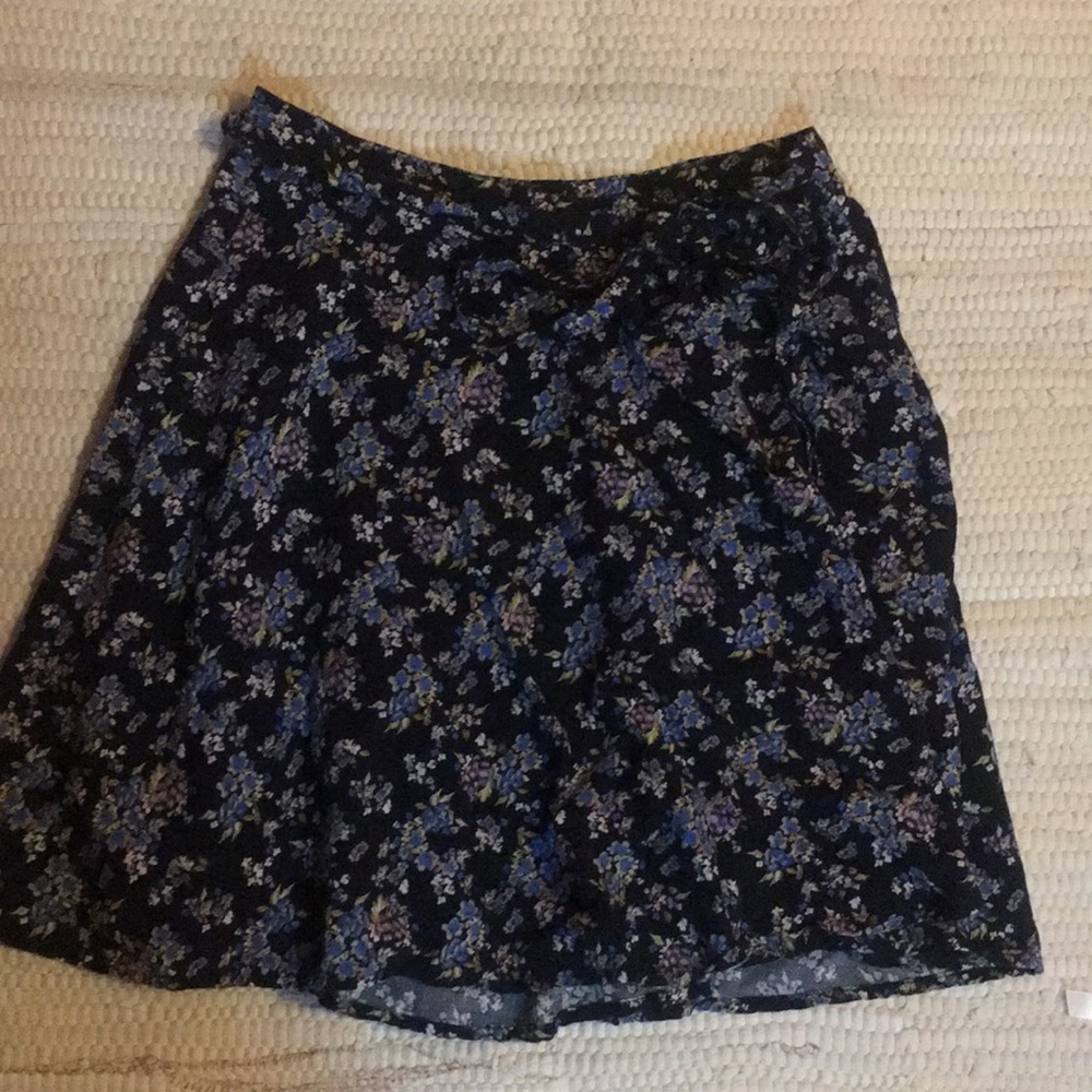 Floral wrap skirt